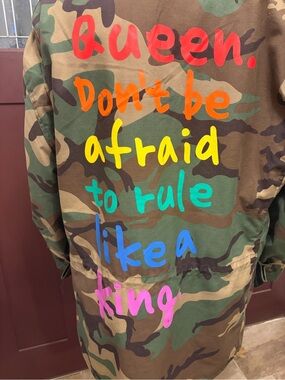 Mess in a Bottle Camouflage M-65 Field Coat XXXL